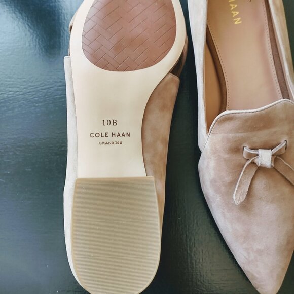 Cole Haan Women's Viola Skimmer Suede Flats, Colour Whisky, Size 10B - Picture 7 of 7